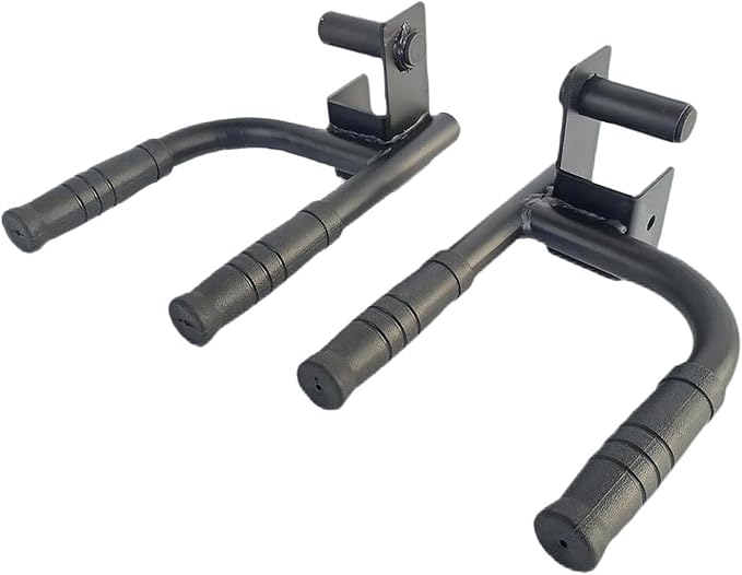 2X Fitness Dip Bar Attachments for 2" x 2" or 3" x 3" Power Racks, Narrow & Wide Dips Double Handles