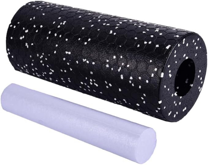 Milisten 1set Eva Roller Flexible Yoga Column Muscle Relaxing Stick for Fitness Portable Massage Tool for Men and Women for Warm-up Cool-Down and Muscle Black
