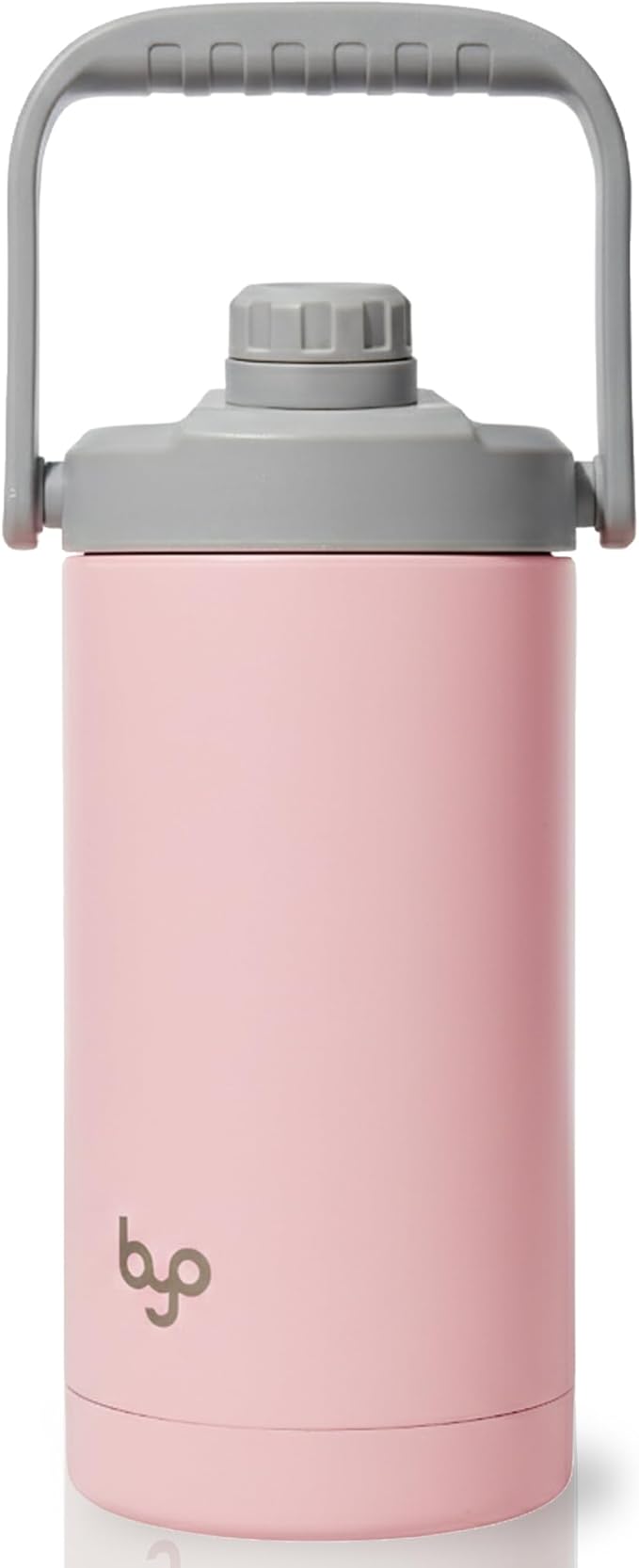 Built Byo 64 Oz Double Walled Insulated Stainless Steel Bottle (Pink) - BPA-Free Leakproof Chug Lid, Durable Sweat-Proof Silicone Grip Handle - Hydration Essential for Gym, Fitness, Healthy Lifestyle