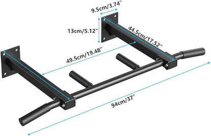 Wall Mount Pull Up Bar, Joist Beam Rafter Mount Pull-up Bar, Ceiling Mounted Chin Up Bar for Home Gym with Punching Bag Hanger