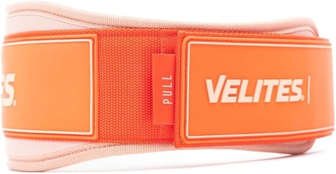 Velites - Weightlifting Lumbar Support Belt - Official of the Royal Spanish Weightlifting Federation - Extra-adherent Velcro - For Deadlifts, Squats, Snatches and Cleans