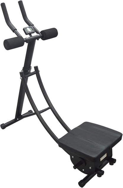 Abdominal Exercise Machine AB Core Strength Training Equipment ABS Coaster Core Work Roller Muscle Trainer Fitness AB Machine Foldable Core Trainer with Carbon Steel for Home Gym