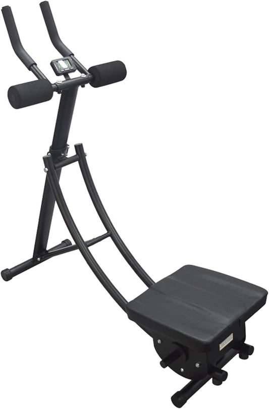 Abdominal Exercise Machine AB Core Strength Training Equipment ABS Coaster Core Work Roller Muscle Trainer Fitness AB Machine Foldable Core Trainer with Carbon Steel for Home Gym