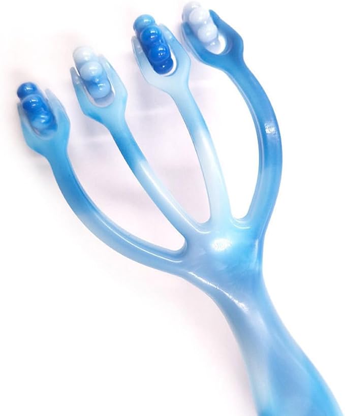 Healifty Handheld Four Claws Roller Massager 7.48 Inch Compact Muscle Massage Tool for Neck Foot Body Head Relief Portable Design
