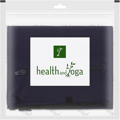 SoulGenie HealthAndYoga™ Yoga Sand Bags - Double Bag with Inner Waterproof Bag - Prop for Adding Weight and Support (Blue)