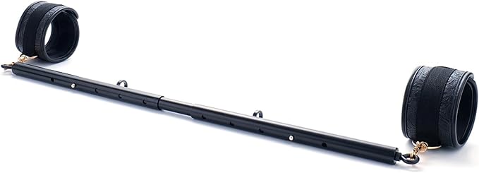 Heavy Duty Stainless Steel Expandable Spreader Bar with 2pcs PU Adjustable Straps, Sports Aid Training Fitness Gear Pilates Aid Kit,Home Indoor Sports Yoga Set