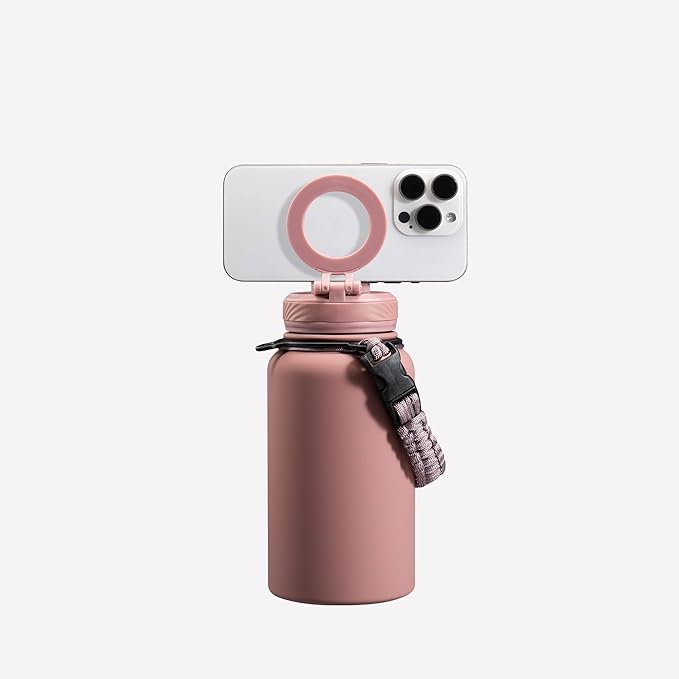 ZTAR Insulated Stainless Steel Water Bottle – Compatible with Magsafe usable as Tripod, Leak-Proof, Keeps Drinks cool or warm, For Travel, Gym, and Office, Ideal Gift for Women, Men & Kids, 22 oz