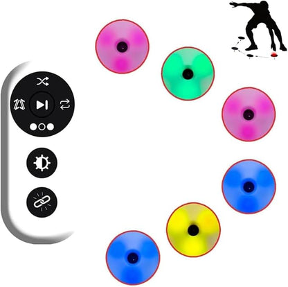 Reaction Training Lights - Agile Fitness Light with 4 Light Modes, 270° Viewing Angle, Smart Remote Control, 56MM Round Design