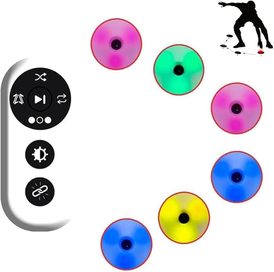 Reaction Training Lights - Agile Fitness Light with 4 Light Modes, 270° Viewing Angle, Smart Remote Control, 56MM Round Design