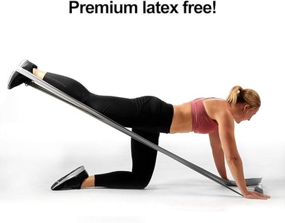 Resistance Band for Working Out | Super Exercise Bands 8,16,24 Yard Bulk Rolls |10 Strengths in Light Medium and Heavy Resistance Bands | Latex Free Workout Bands Including App and e-Book