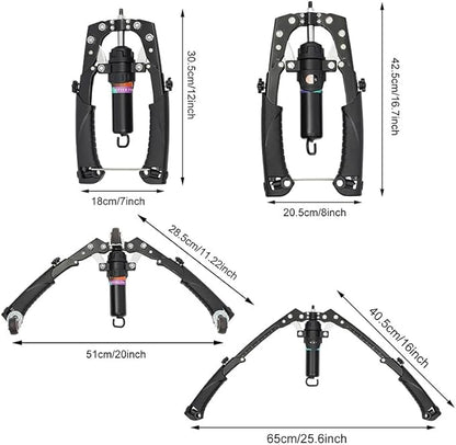 Saker Adjustable Hydraulic Twister Arm Trainer, 22-440Lbs Chest Expander，3-in-1 Home Gym Equipment for Arm, Chest & Core Strength Training for Men & Women