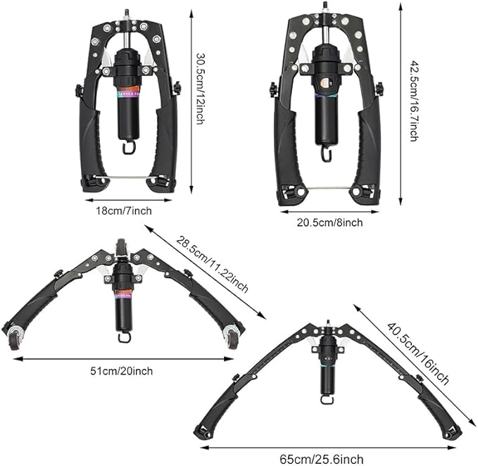 Saker Adjustable Hydraulic Twister Arm Trainer, 22-440Lbs Chest Expander，3-in-1 Home Gym Equipment for Arm, Chest & Core Strength Training for Men & Women