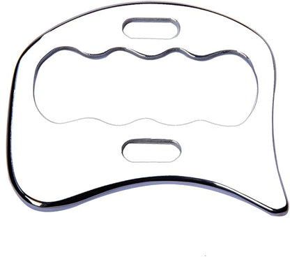 Stainless Steel Gua Sha Scraping Massage Tool-Muscle Scraper - Soft Tissue Mobilization,Physical Therapy for Back, Legs, Arms (Large)