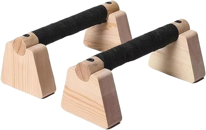 Calisthenics Bars Push Up Bar 1 Pair Wooden Solid Wood Bracket Durable Push-up Stand Non-slip Parallettes Bars Bodybuilding Fitness