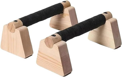 Calisthenics Bars Push Up Bar 1 Pair Wooden Solid Wood Bracket Durable Push-up Stand Non-slip Parallettes Bars Bodybuilding Fitness