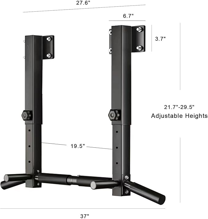Wall Mount Pull Up Bar, Joist Beam Rafter Mount Pull-up Bar, Ceiling Mounted Chin Up Bar for Home Gym with Punching Bag Hanger