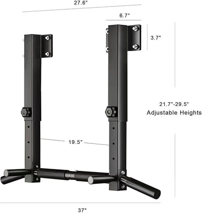 Wall Mount Pull Up Bar, Joist Beam Rafter Mount Pull-up Bar, Ceiling Mounted Chin Up Bar for Home Gym with Punching Bag Hanger
