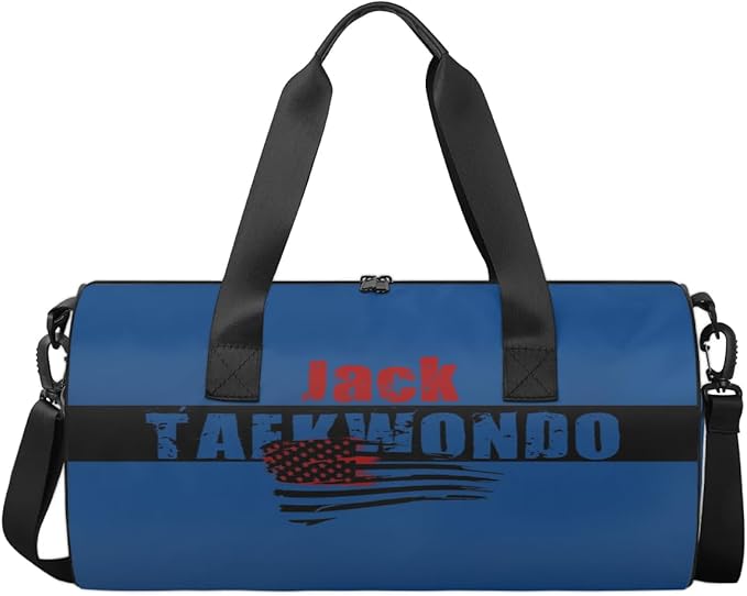 Personalized-Martial-Arts-Gear-Bag for Karate Teakwondo, Custom Jiujitsu Bag for Boys, Karate Teakwondo Bag for Gear Waterproof Lightweight Large USA