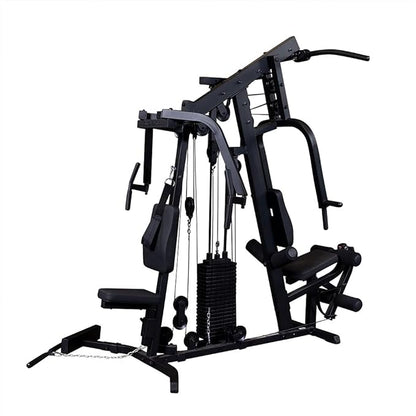 Body-Solid (EXM2500B/310) Multi-Station Home Gym Machine, Arm & Leg Strength Training Functional Exercise Workout Station, 310lbs. Black Weight Stack Without Leg Press