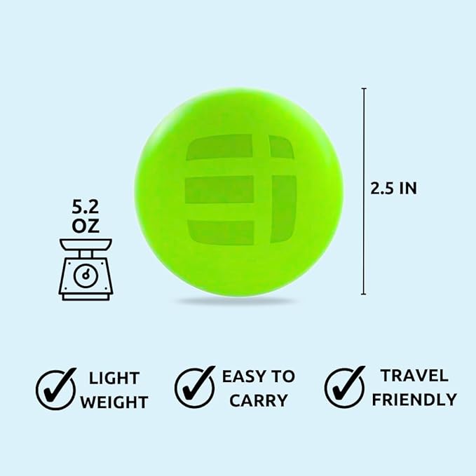 Massage Lacrosse Balls for Deep Tissue Relief - Trigger Point Therapy Ball Set for Plantar Fasciitis, Myofascial Release for Back, Shoulder, Foot - Massage Ball Roller - 2 Pack (Lime Green)