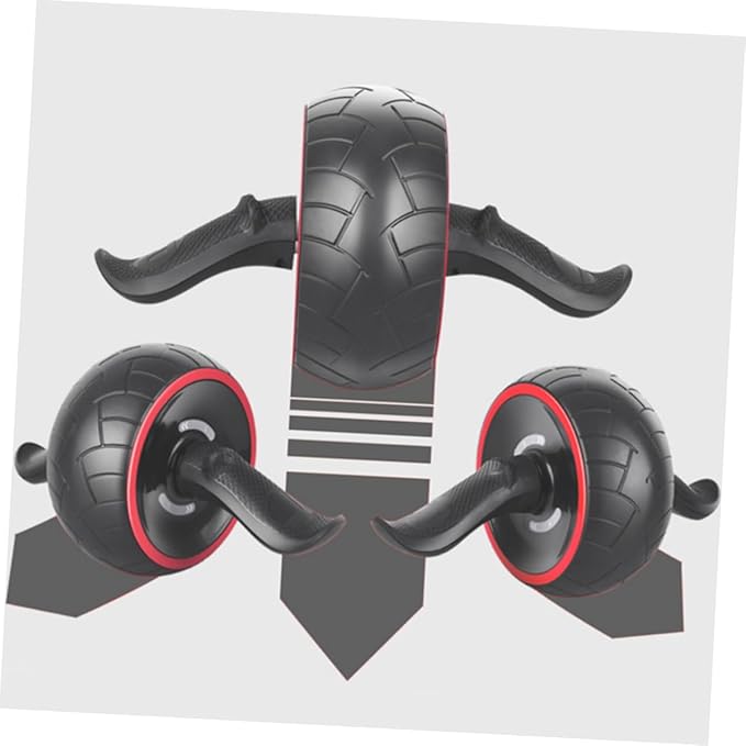 GANAZONO Rebound Abdominal Wheel Exercise Wheel Home Workout Training Equipment Rubber Ab Roller Knee Mat