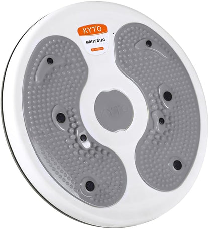 KYTO Waist Twister Disc – Core Trainer Board with Digital Counter, Ab Workout Equipment with 360° Rotation, Non-Slip Foot Massage Design for Home, Office Fitness