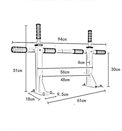 Fitness Horizontal Bar, Wall-Mounted Pull-up Bar for Home Gym, Multifunctional Sports Equipment, Stable and Durable, Safe Load 300kg