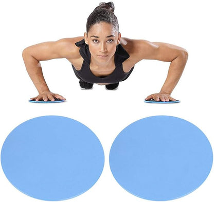 Exercise Sliding Discs 2 Pack | Core Sliders for Full Body Workout/Home Gym/Yoga | Gliding Discs for Carpet, Wood & Tile Floors | Lightweight Activity Equipment for Men & Women