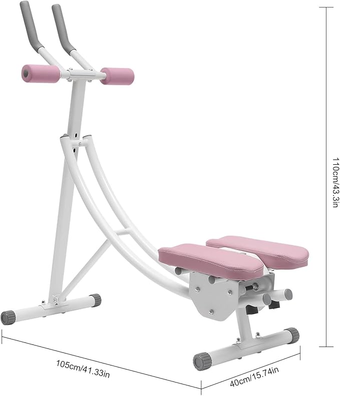 Abs Workout Equipment for Home Gym, Foldable Abdominal Whole Body Workout Machine, Whole Body Workout Waist Trainer for Women&Men, Core Abs Exercise Machine