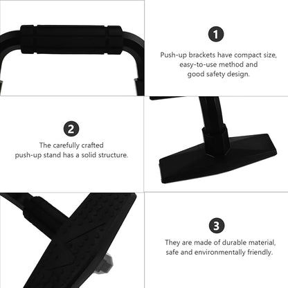 BESPORTBLE Push-up Stands 2 Pack Durable Grip Bars for Home Gym Fitness Equipment Strength Training Arm Workout Press-up Handles