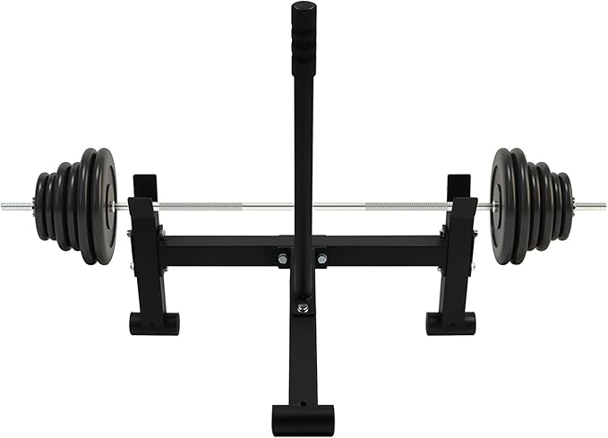 Deadlift Barbell Jack Stand, Heavy Duty Steel Deadlift Jack for Easy Changing Plates, Anti-slip Handle Deadlift Stand, Home Gym Deadlift Exercises, Weight Training Equipment