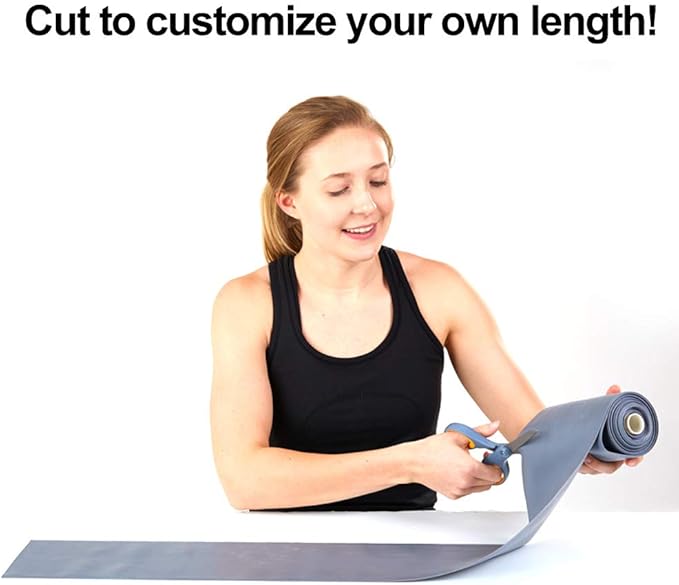 Resistance Band for Working Out | Super Exercise Bands 8,16,24 Yard Bulk Rolls |10 Strengths in Light Medium and Heavy Resistance Bands | Latex Free Workout Bands Including App and e-Book