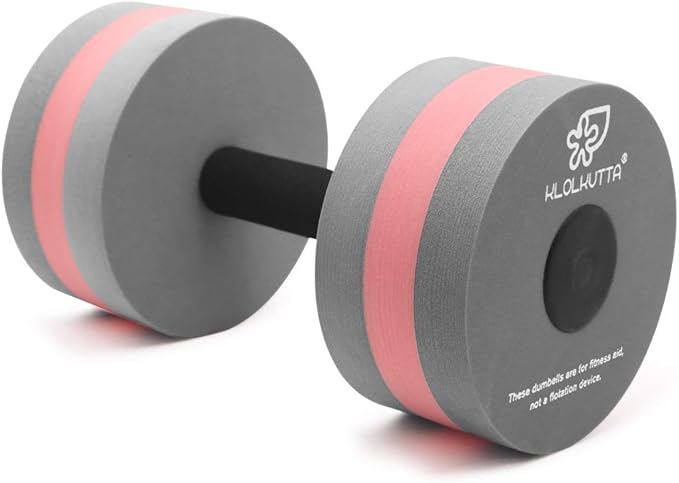 Aquatic Dumbells, 2PCS Water Aerobic Exercise Foam Dumbbell Pool Resistance,Water Aqua Fitness Barbells Hand Bar Exercises Equipment for Weight Loss