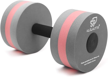 Aquatic Dumbells, 2PCS Water Aerobic Exercise Foam Dumbbell Pool Resistance,Water Aqua Fitness Barbells Hand Bar Exercises Equipment for Weight Loss