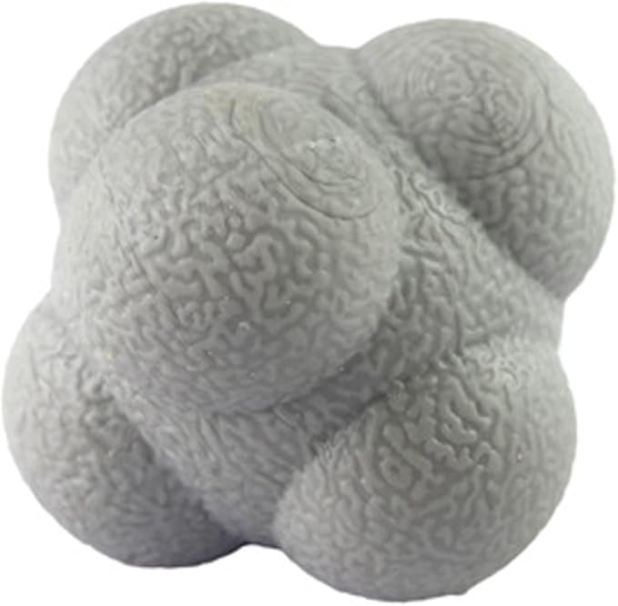 AIRLAXER Reaction Ball,Reflex Ball for Hand Eye Coordination Training,2.83 inch,Pack of 3-Blue,Yellow,Grey