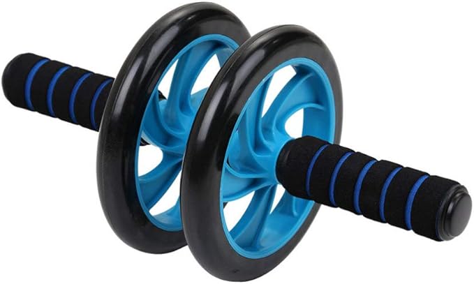 6pcs Home Gym Equipment Kit Ab Roller Wheel Push Up Bars Jump Rope Pull Band Knee Pad with Storage Bag for Househeld Indoor Fitness Exercise Workout
