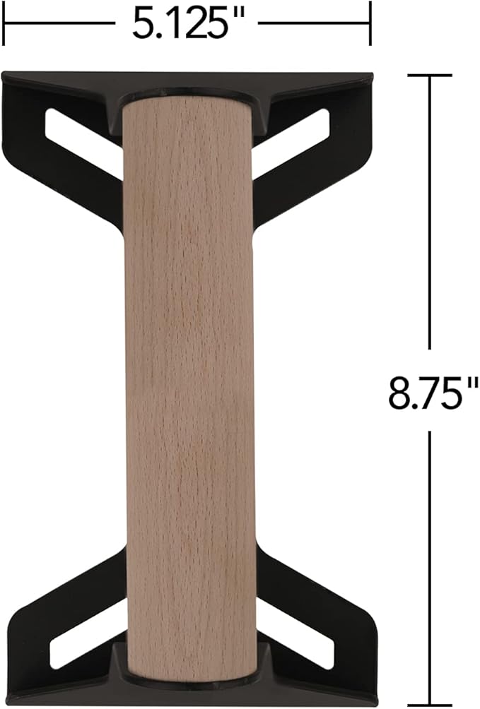 Wood Push up Bars with Ergonomical Handle. Portable
