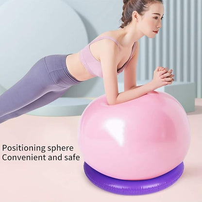 Yoga Ball Base，Fixed Ring Round PVC Anti Slip Stable, Fitness Ball for Home Gym, Office, Improves Back Pain, Posture & Balance