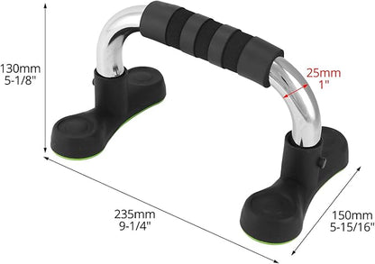 QWORK Steel Push Up Handles for Floor, Portable Push Up Stands with Non-Slip Grip, Angled Incline