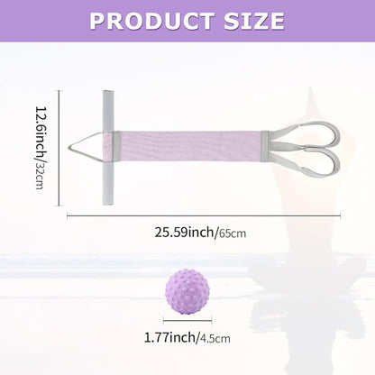 Resistance Bands with Handles and Massage Ball,Yoga Pedal Workout Bands,120 lbs Non-Slip Full Body Exercise Bands,for Muscle Training, Legs, Arms, Chest, Ankle,Wrist Workouts