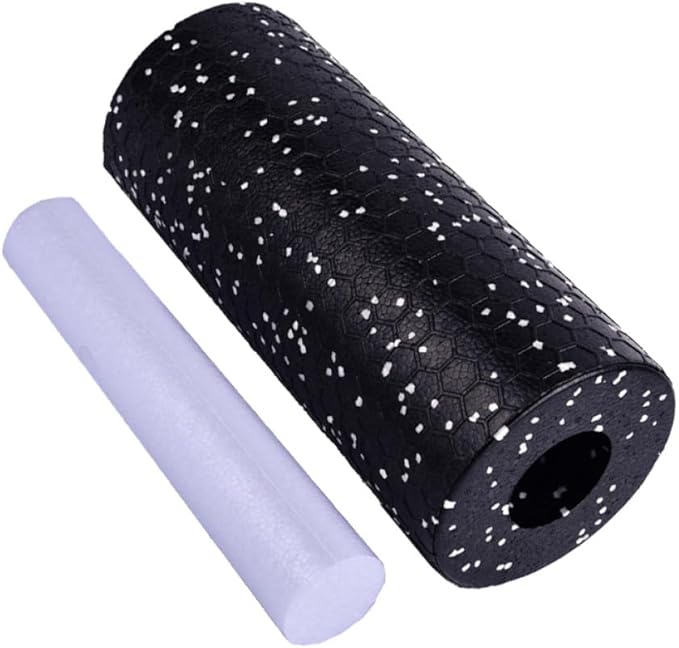 Luxshiny Foam Roller Yoga Column 2pcs Set Eva Massage Stick Muscle Relaxation Tool Portable Fitness Roller for Trigger Point Therapy and Exercise