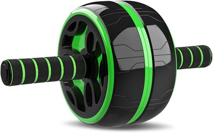 Abdominal Exercise Roller Thickened Steel Tube Wide Wheel Core Trainer for Men and Women Quiet Abdominal Wheel for Stomach and Back Strengthening Fat Burning Workout Equipment