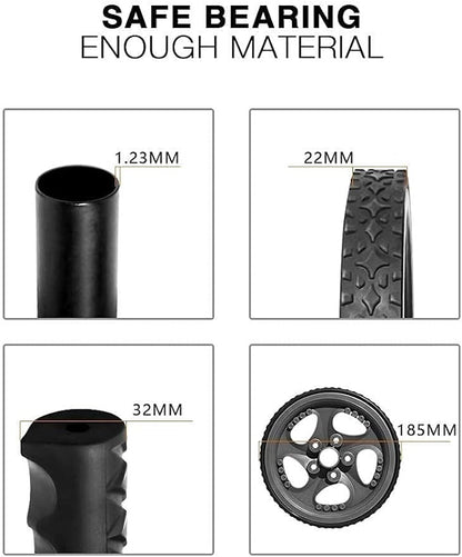 BLUERISE Ab Roller Wheel 2 Types Ab Roller No Noise Ab Wheel Easy to Assemble Home Workout Equipment Portable Abs Workout Equipment for Home