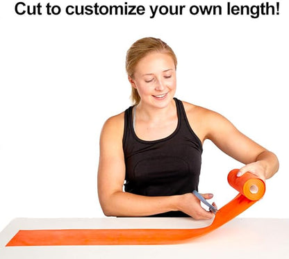 Resistance Band for Working Out | Super Exercise Bands 8,16,24 Yard Bulk Rolls |10 Strengths in Light Medium and Heavy Resistance Bands | Latex Free Workout Bands Including App and e-Book