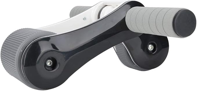 2 Wheels Ab Roller Wheel, Abdominal Muscle Exerciser for Home Gym, Dual - Wheel Core Trainer with Knee Pad, Foldable and Portable Ab Wheel for Beginners to Advanced Users