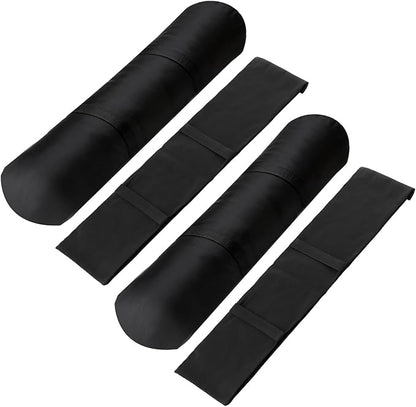 4 Pcs Umbrella Base Weights Sandbags, Small Black Sand Bags Fillable Solid Weight Bags for Umbrella Base, Tent Stand, Fitness Training