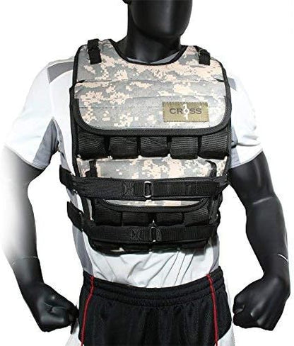 Camouflage Adjustable Weighted Vest Without Shoulder Pads (40)