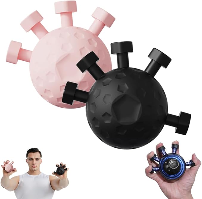 Finger Grip Strengthener, Hand Grip Strength Trainer, Hand Muscle Trainer, Finger Exerciser Grip Tool, Adjustable Hand Grip Strength Trainer for Grip Strength and Grip Training