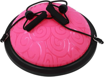 Generic Thicken Explosionproof Balancing Half Ball, Rubber Yoga Exercise Ball, Multifunctional Fitness Trainer with Antislip Feet & Core Strength Enhancement, Ideal for Yoga, Pilates &