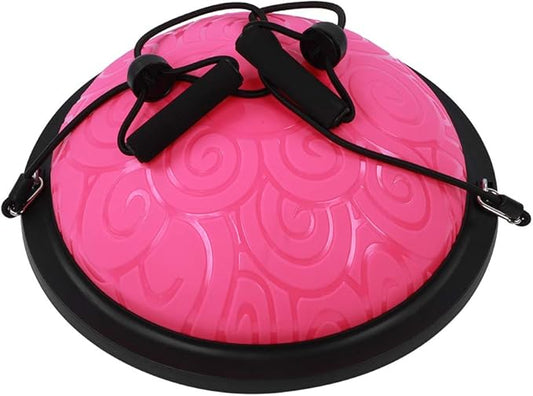 Generic Thicken Explosionproof Balancing Half Ball, Rubber Yoga Exercise Ball, Multifunctional Fitness Trainer with Antislip Feet & Core Strength Enhancement, Ideal for Yoga, Pilates &